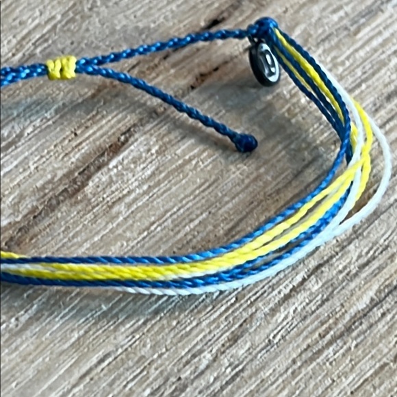 Pura Vida Bracelet Bundle Seed Bead Daisy Blue Yellow Gold Rare School ColorsSet - Picture 6 of 8